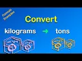 Convert Kilograms to Tons kg to tons Convert Online