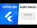 Flutter CupertinoAlertDialog Widget