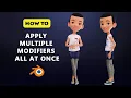 How To Apply Multiple Modifiers At Once In Blender