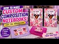 How to Make Custom Composition Notebooks Easy Fun Personalized Mels CleverCrafts