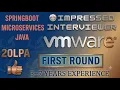 vmware Java Developer Interview 3-7 Years Experience Spring Boot Microservices SQL