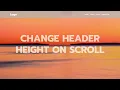 Change Header Height on Scroll HTML CSS JS Tutorial for a Dynamic and Engaging Web Design