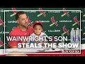 Adam Wainwright s son steals the show in post-game interview