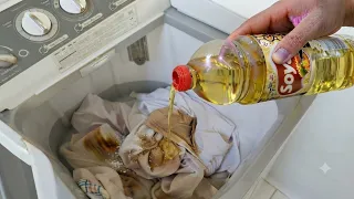 SÓ LAVO ROUPA COM OLEO de COZINHA ,É MAIS BARATO QUE SABÃO EM PÓ e 1 GOTA LIMPA ate 10 KG de ROUPA