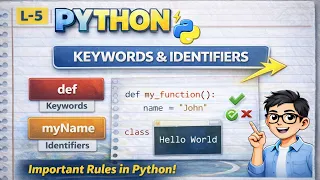 L-5 PYTHON KEYWORDS IDENTIFIERS
