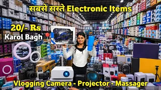 Vlogging Camera | Projector | Smart Tv Box | Start Only 20/- Rs | Electronic Items Wholesale Market 
