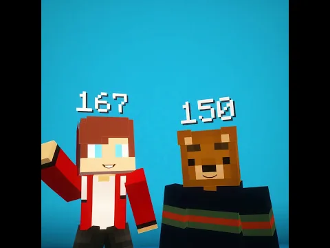 Who Is The Tallest 🤔 Minecraft JJ and Mikey animation