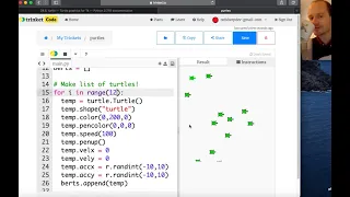 python turtle particles - 1