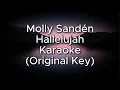 Lagu Molly Sandén - Hallelujah Karaoke (Original Key)