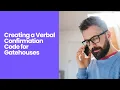 Resident Web Portal How to Setup Your Verbal Confirmation Code