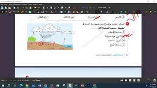 حل الدرس الاول الغلاف المائي علي كوكب الارض كتاب الامتحان علوم متكاملة اولي ثانوي 2026 