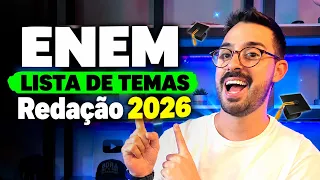 Lista de TEMAS ENEM 2026 [atualizada]