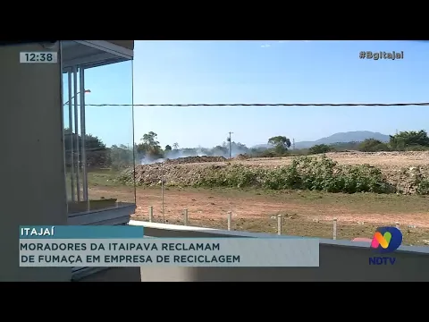 Moradores da Itaipava reclamam de fumaça em empresa de reciclagem