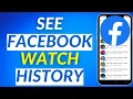 How To See Facebook Watch History 2023 | Find Recently Watched Videos on Facebook 2023