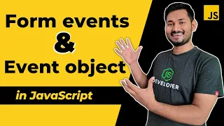 Form Event and Event Object in JavaScript The Complete JavaScript Course Ep 62