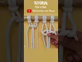 TUTORIAL Nudo Medio Cuadrado Half Square Knot