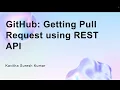 GitHub Getting Pull Request using REST API