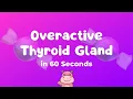 Hyperthyroidism Overactive Thyroid Explained in 60 seconds