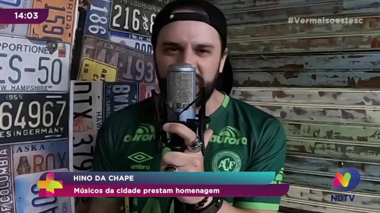 Músicos de Chapecó prestam homenagem a Chape com versão do hino do clube