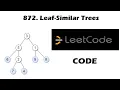 872 Leaf-Similar Trees LEETCODE Tree