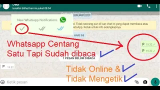 Cara Whatsapp Centang Satu Tidak Terlihat Online \u0026 Mengetik Padahal Sudah Dibaca