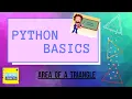 Python Basics Area of Triangle using Heron s Formula