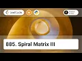 885 Spiral Matrix III LeetCode Medium Python Solution Array Matrix Simulation