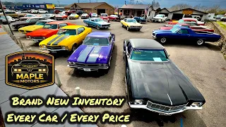 Showing it All Maple Motors Inventory Classic Muscle American Hotrods Cars ForSale DEALS 26 Walk