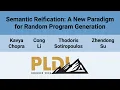 PLDI 26 Semantic Reification A New Paradigm for Random Program Generation