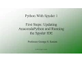 Python With Spyder 1 First Steps Updated 2015