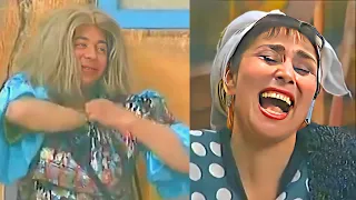 سهير البابلي مش قادرة تمسك نفسها من الضحك لما احمد ادم خرج عن النص واحرج واحد من الجمهور صريخ ضحك 