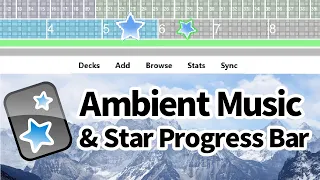 Anki addon Ambient Music Star Progress Bar AnkiArcade-Ambient music