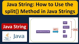 Java String How to Use the split Method in Java Strings Java Tutorial