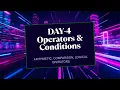 Day 4 Operators Conditions in Shell Scripting in Hindi If Else Case Statements