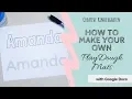 Play Dough Mats with Google Docs Tutorial