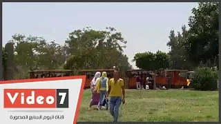 طفطف والعجل بأبرز مظاهر الاحتفال فى حديقة الفسطاط بالعيد 