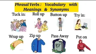 Phrasal Verbs with Meanings Synonyms Listen and Practice