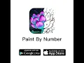 Painting a girl from paint by number colouring game