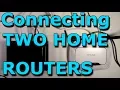 How To Connect Two Routers On One Home Network Using A Lan Cable Stock Router - Link