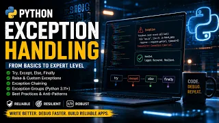 Python Exceptions Explained Visually Traceback Try Except Custom Exceptions