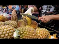 Download Lagu 미친속도! 파인애플 자르기 달인 / crazy speed! amazing pineapple cutting skills - thai street food