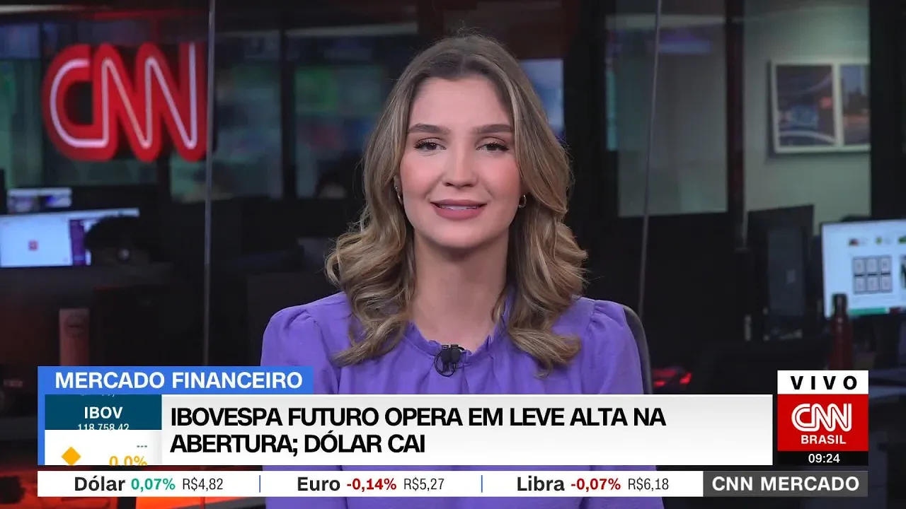 CNN Mercado: Ibovespa Futuro opera em leve alta na abertura; dólar cai | 19/06/2023