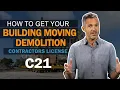 How To Get Building Moving Demolition Contractors License C21