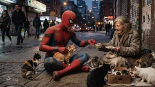 Spider-Man saved people and cats.#spiderman #viral 