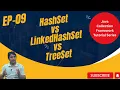 HashSet vs LinkedHashSet vs TreeSet Set Interface Java Collection Framework Tutorial Series