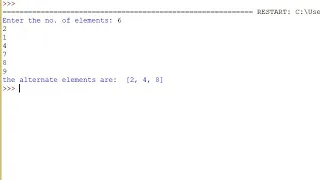 How to print alternate elements of an Array Aptitude programming practice GeeksforGeeks Python