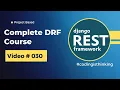 Django Custom User model Django rest framework User Model in DRF - English