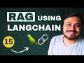 YouTube Chatbot using LangChain Building a RAG system in LangChain 15 CampusX