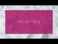 Download Lagu Darren Yang - appearance