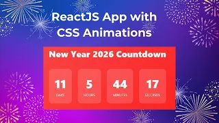 Build a New Year 2026 Countdown in ReactJS with CSS Animations